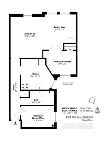 $6,000 | 210 East 17th Street, Unit 5A | Gramercy