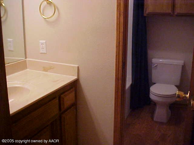 5204 Capulin Lane Amarillo, TX 79110 - Photo 9 of 10 a bathroom with a sink and a toilet