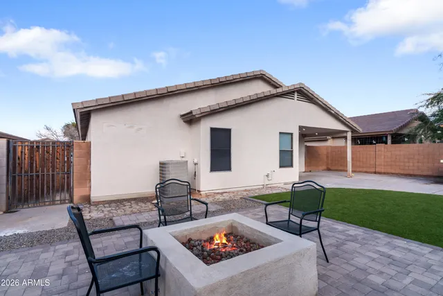 a view of a house with a outdoor space