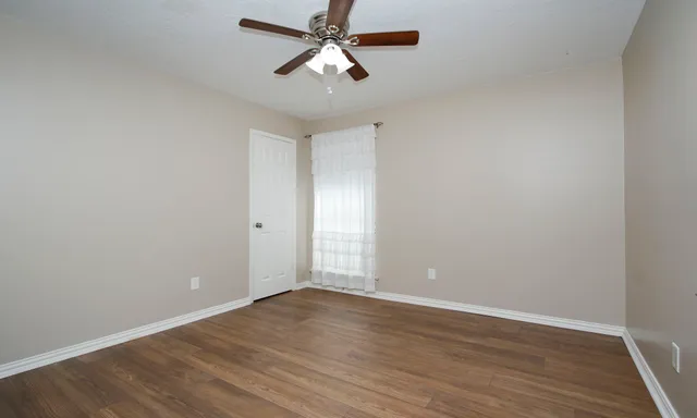 wooden floor in an empty room
