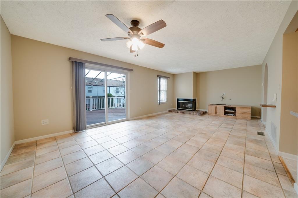 Large Enough to host a dining room table.