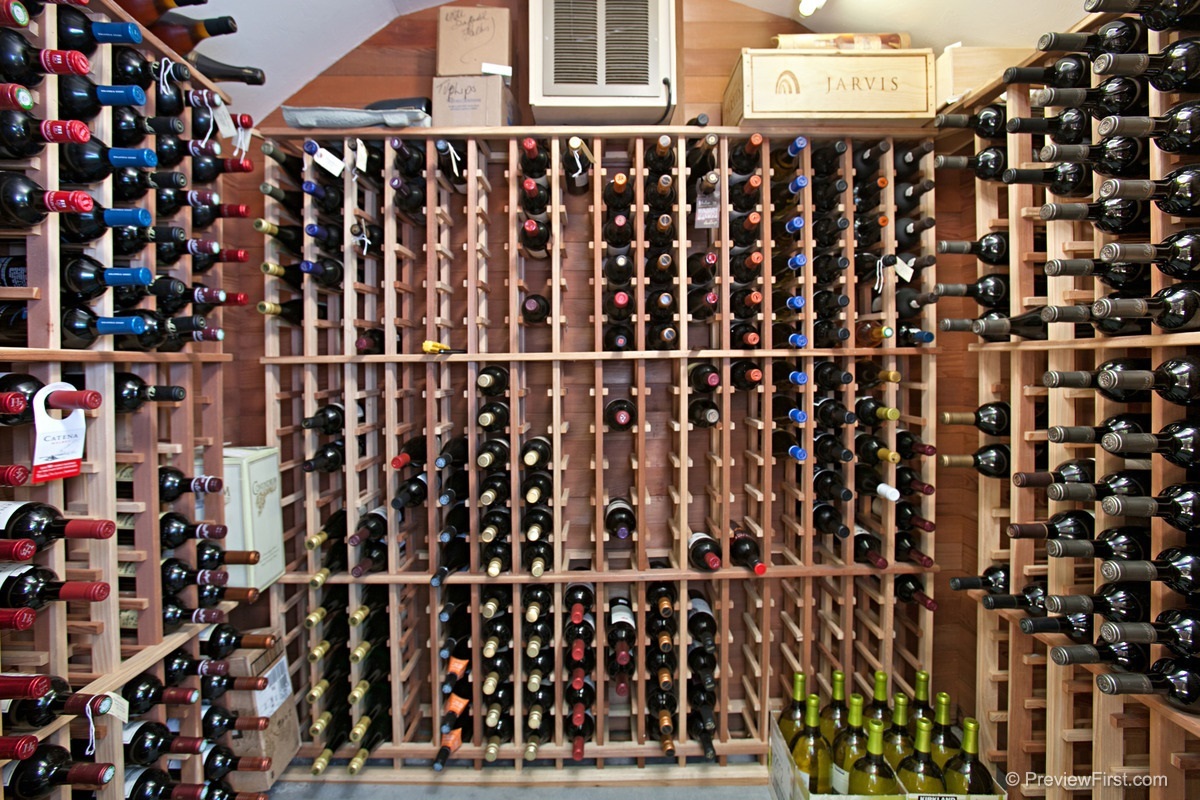 5138 New Ranch Road El Cajon, CA 92020 - Photo 25 of 25 free standing, custom built 1000 bottle temperature/humidity controlled wine cellar located near the orchard/garden