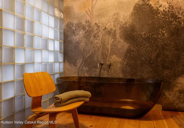 a close view of a bathroom shower