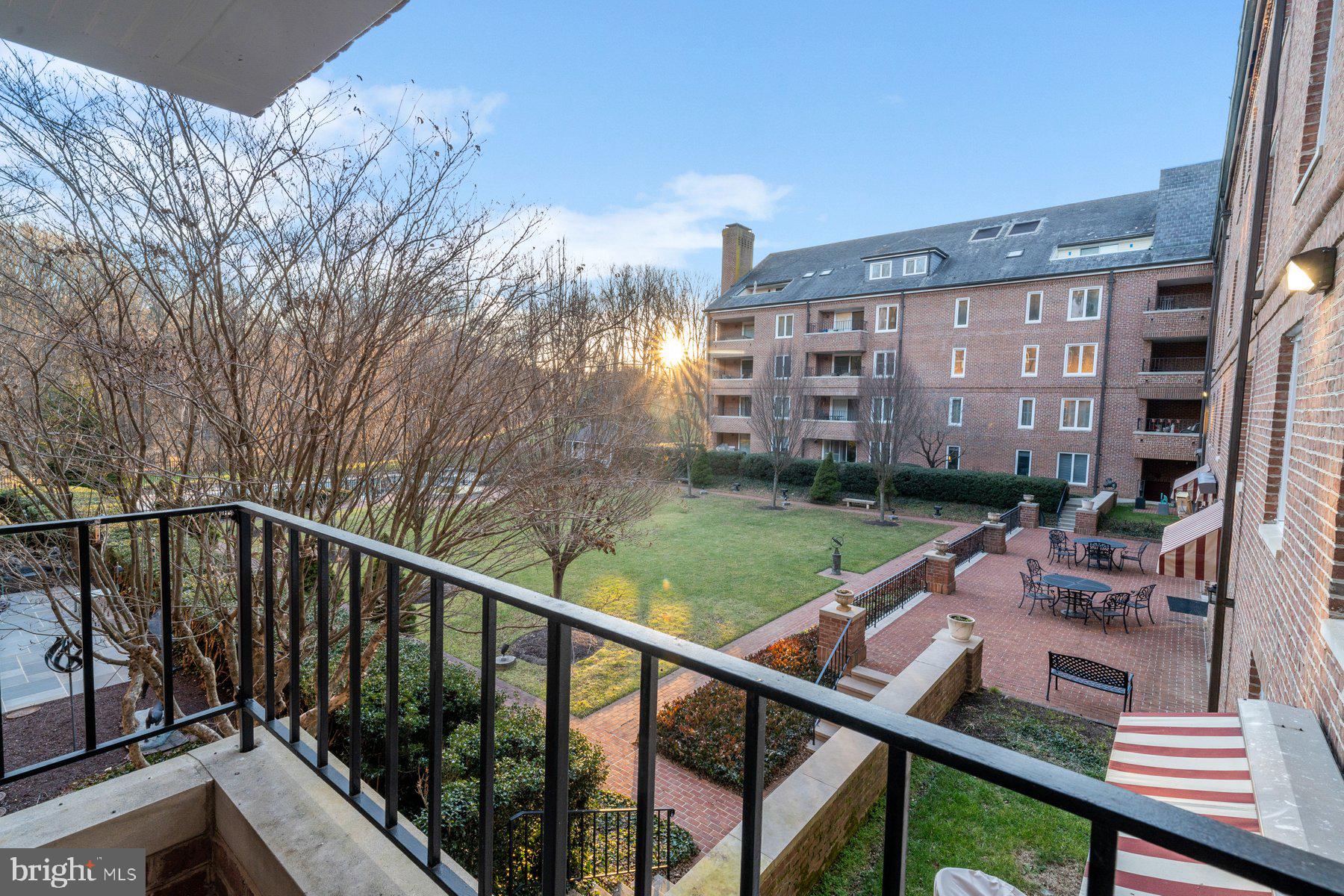 2331 Old Court Road, Unit 201 Baltimore, MD 21208 - Photo 21 of 38 a view of a balcony with two chairs and a table