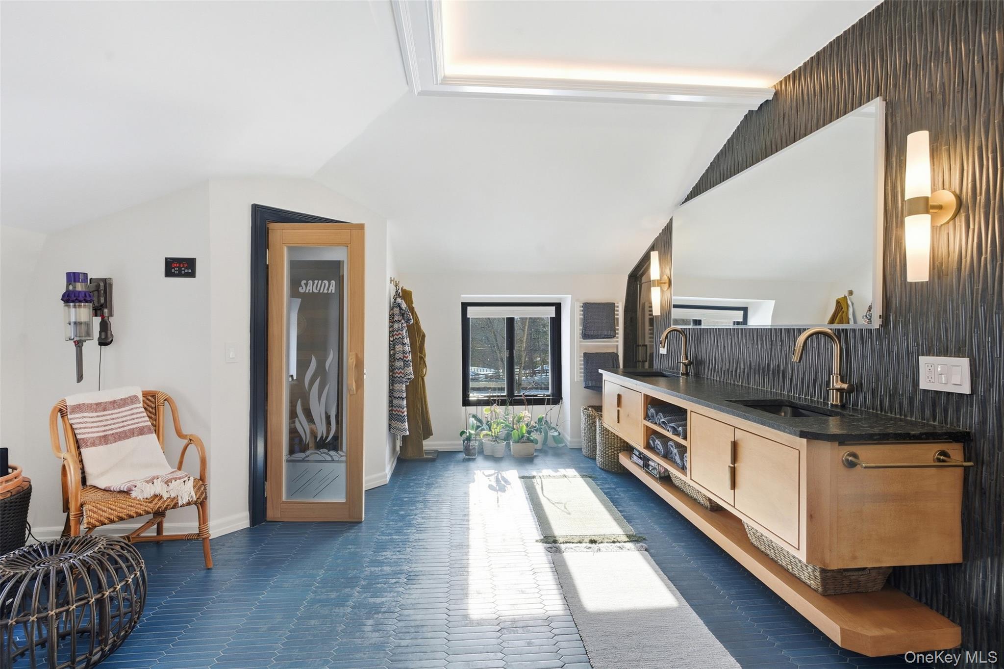 134 Fostertown Road Newburgh, NY 12550 - Photo 31 of 50 a bathroom with a double vanity sink and a mirror