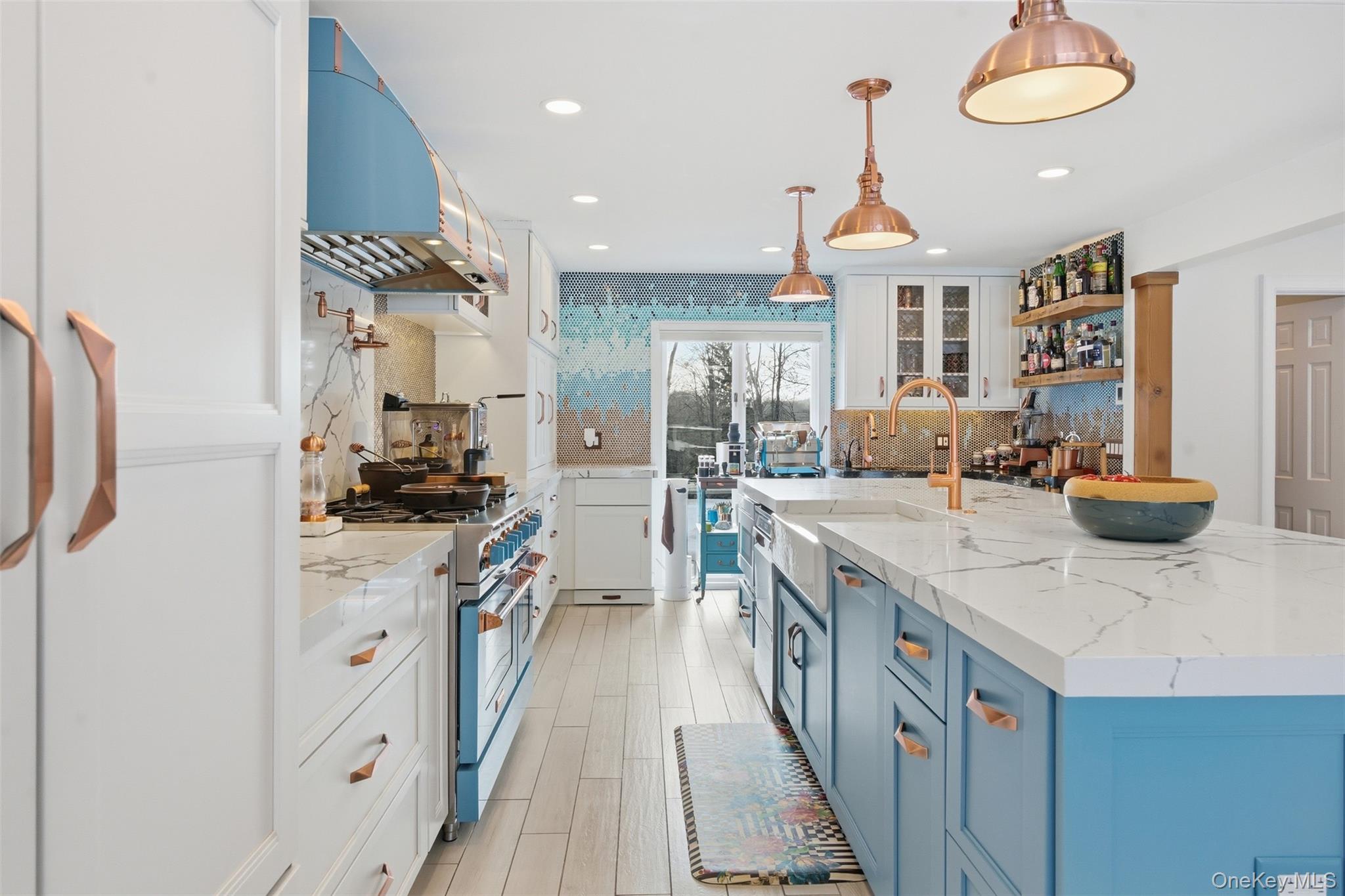 134 Fostertown Road Newburgh, NY 12550 - Photo 9 of 50 a kitchen with stainless steel appliances granite countertop a sink a stove and a refrigerator