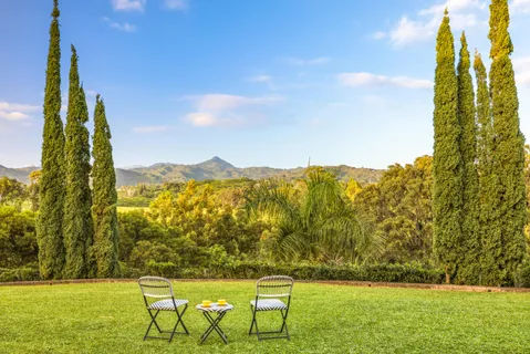 a view of outdoor space with mountain view