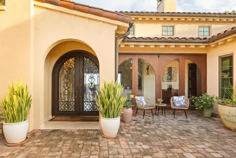 a view of a entryway door of the house