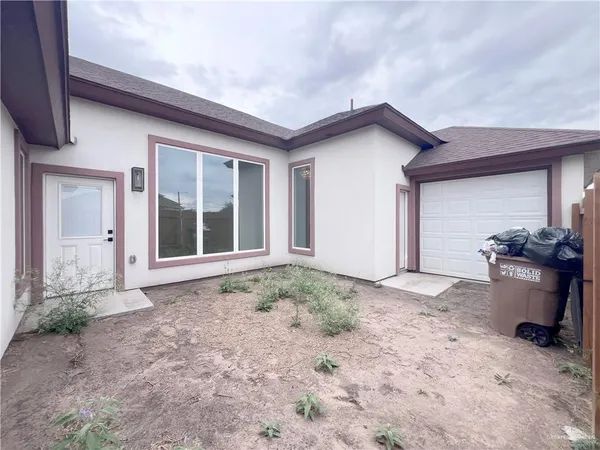 a backyard of a house