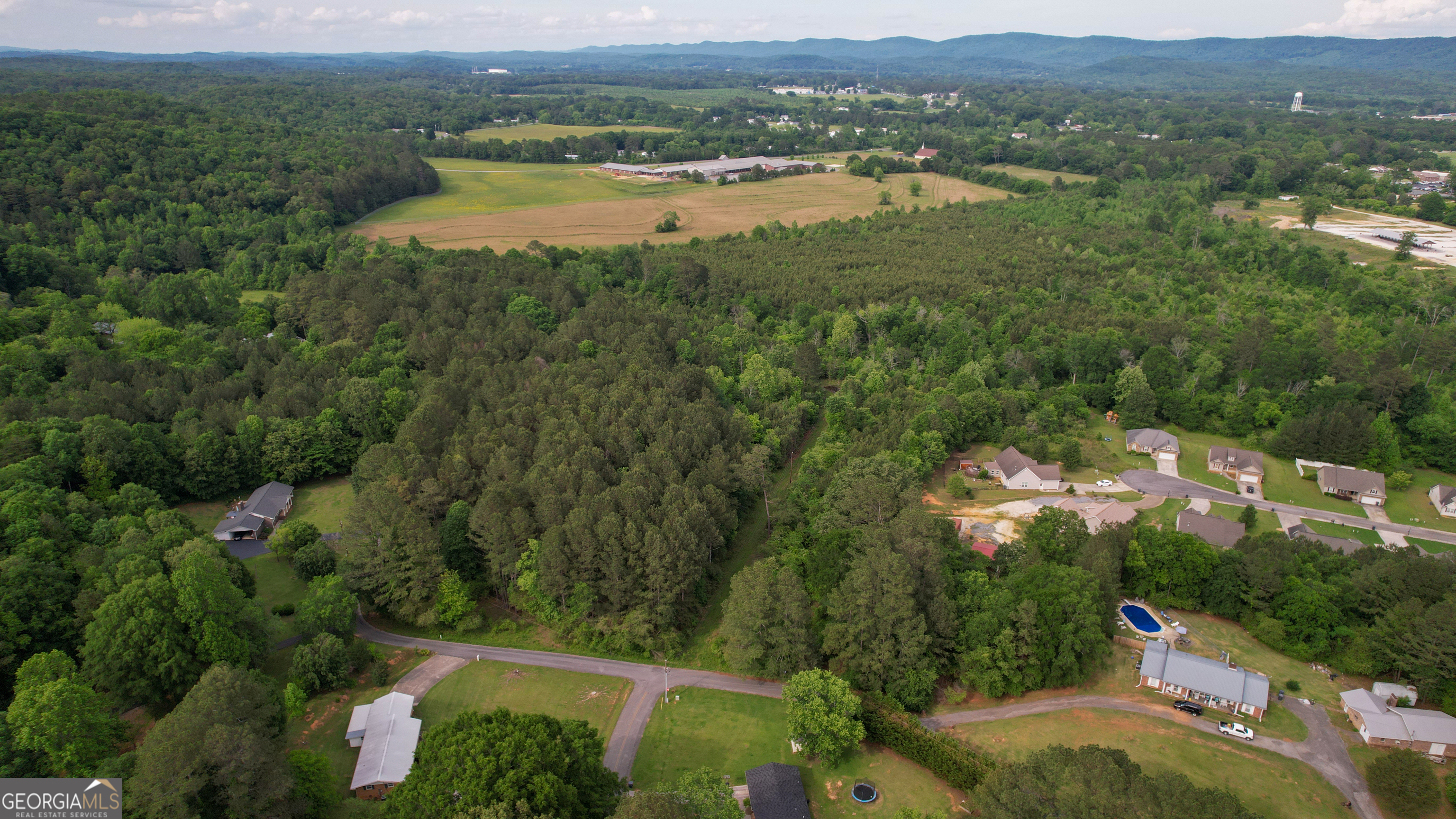 0 Lake Wanda Rita Summerville, GA 30747 - Photo 10 of 21 an aerial view of green landscape with trees houses and lake view