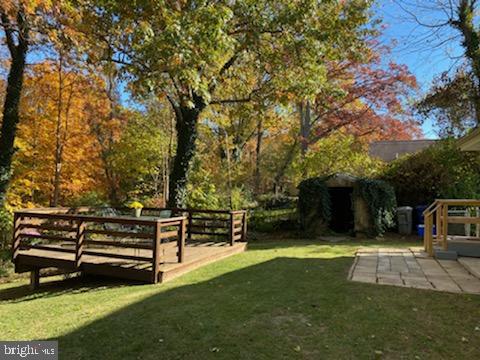 6909 Quander Road Alexandria, VA 22307 - Photo 34 of 36 VIEW OF BACKYARD AND PRIVATE DECK