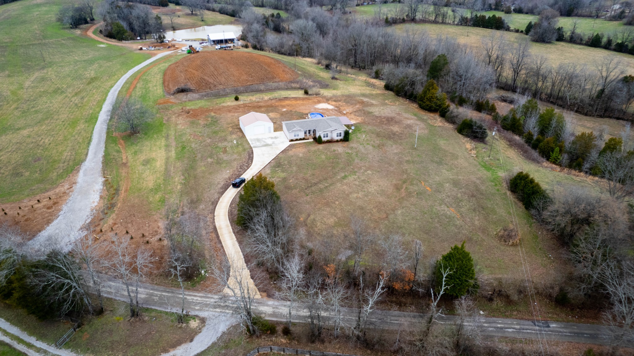911 Poplar Hill Road Prospect, TN 38477 - Photo 31 of 33 an aerial view of a house with outdoor space
