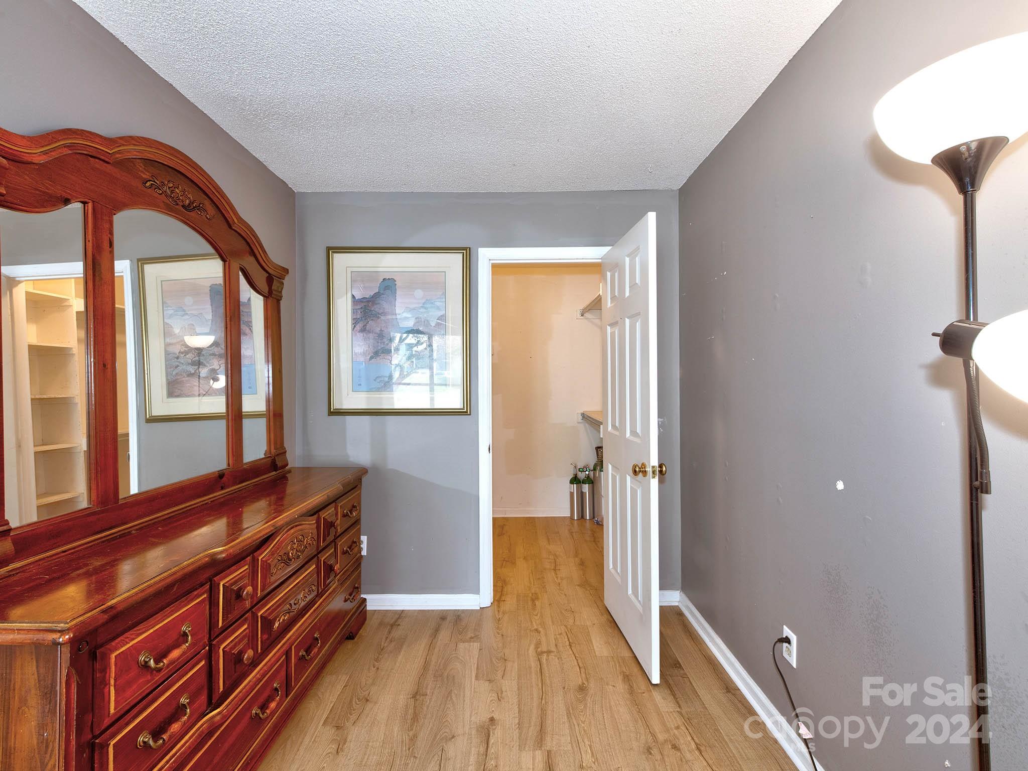 11015 Running Ridge Rd. Charlotte, NC 28226 - Photo 7 of 20 a view of hallway with a large mirror and a wooden floor