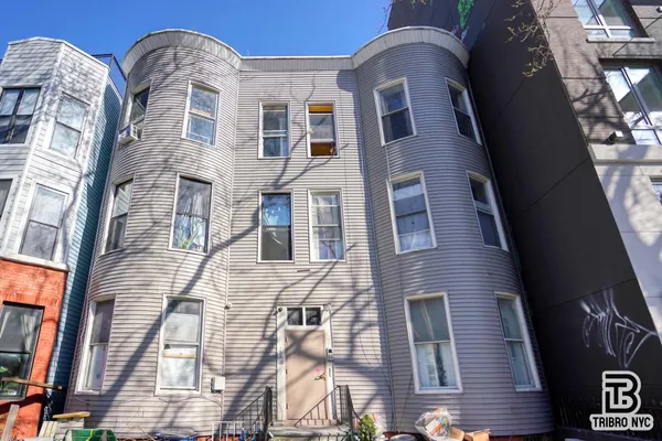 a front view of a house