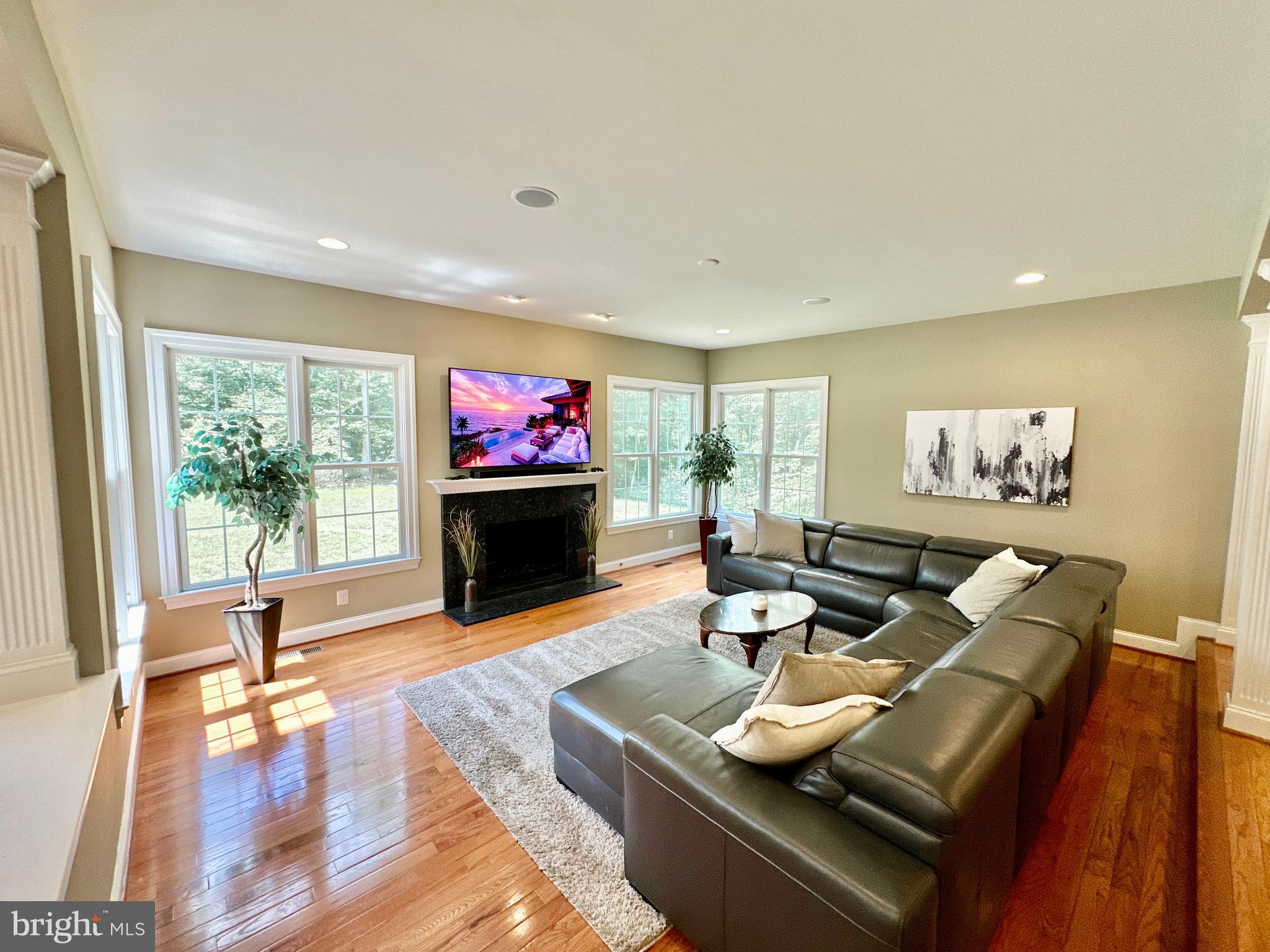 513 Broad Stream Lane Riva, MD 21140 - Photo 25 of 67 a living room with fireplace furniture and a flat screen tv