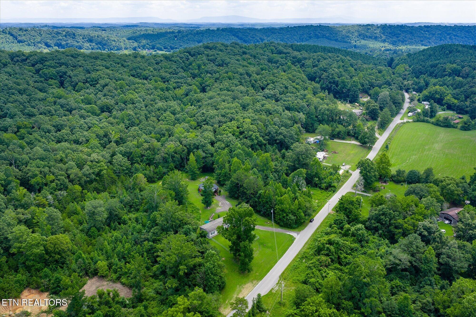 2025 Shiloh Road Decatur, TN 37322 - Photo 42 of 48 a view of a lush green forest with trees and some houses