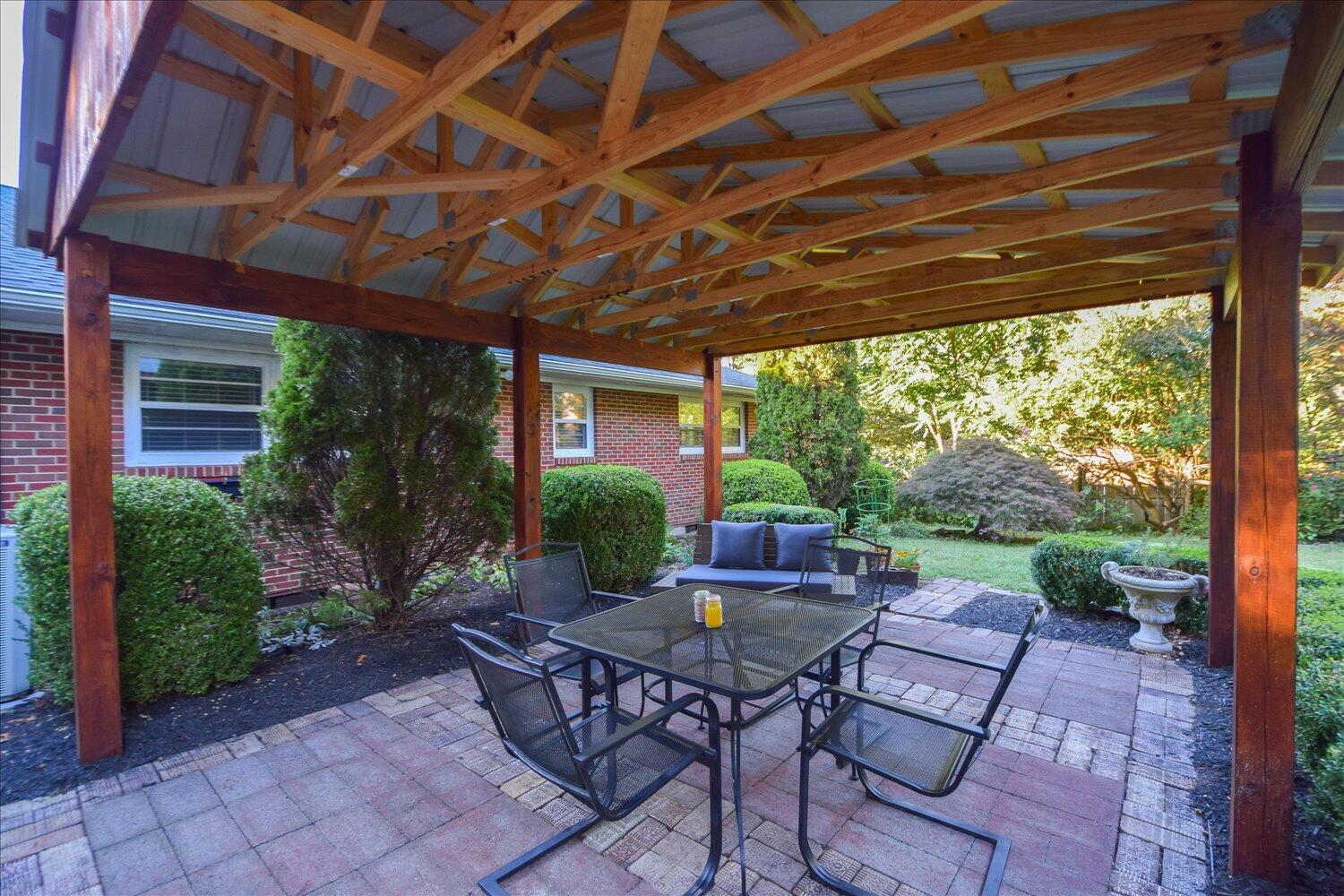 3060 Sedgefield Road Southwest Roanoke, VA 24018 - Photo 34 of 39 a view of an outside dining space with furniture