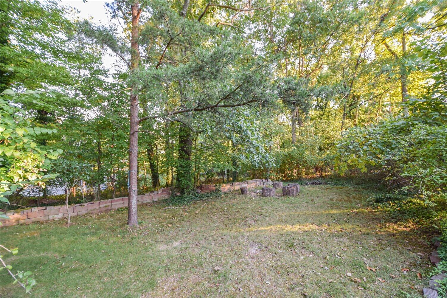 3060 Sedgefield Road Southwest Roanoke, VA 24018 - Photo 38 of 39 a backyard of a house with trees and outdoor seating