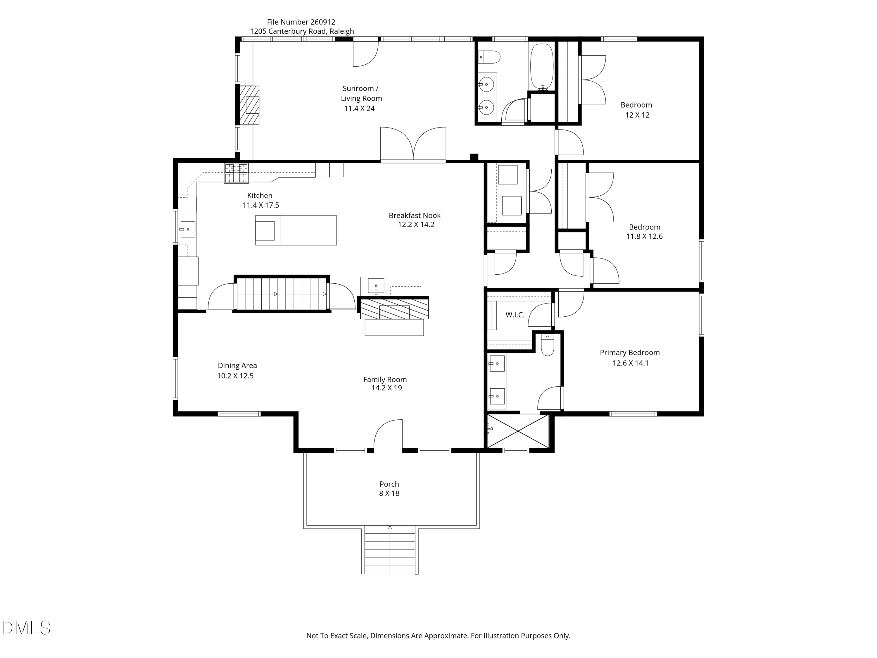 1205 Canterbury Road Raleigh, NC 27608 - Photo 45 of 48 a picture of a bench in front of door