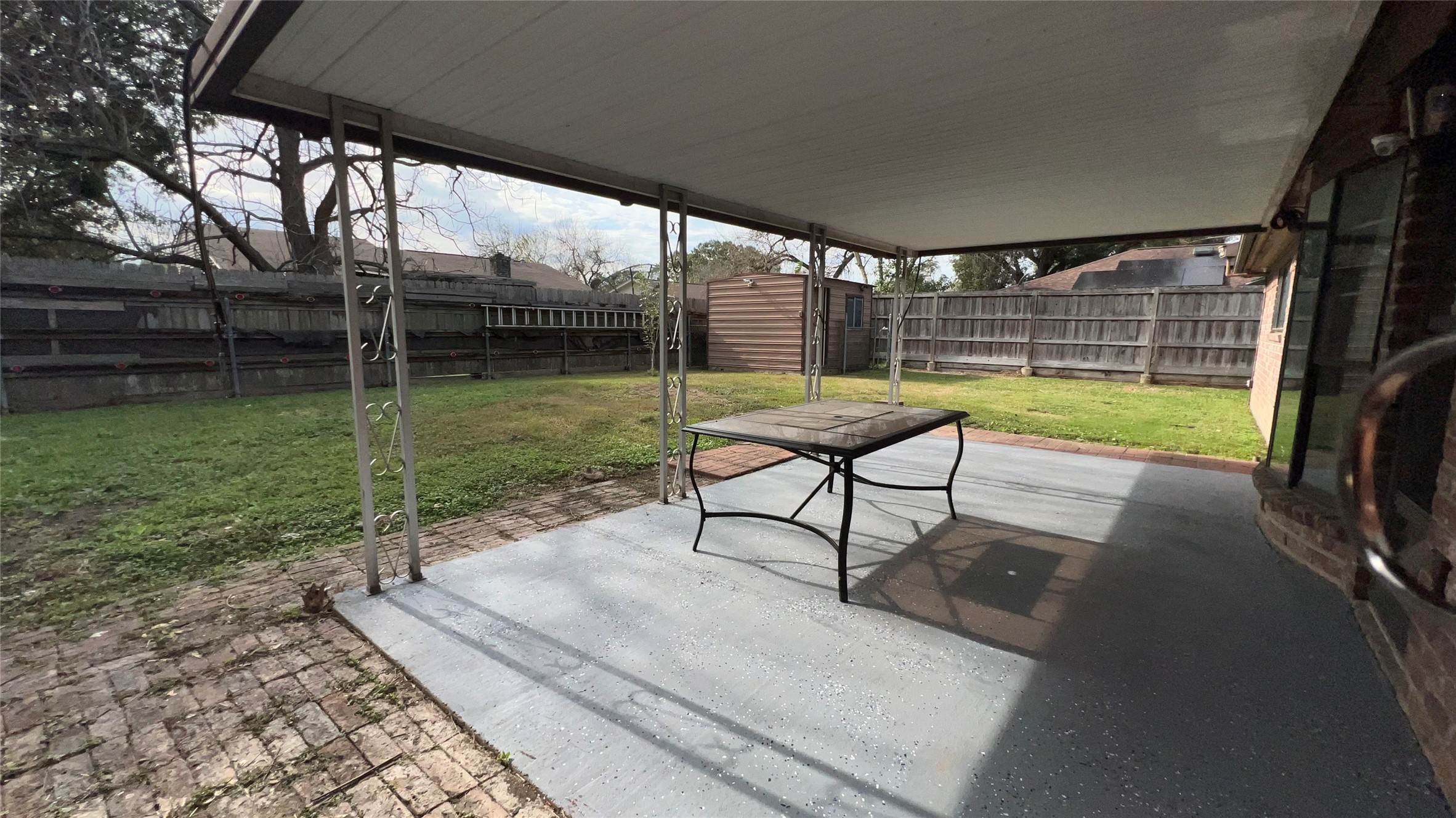 6615 Deer Ridge Lane Houston, TX 77086 - Photo 35 of 38 a view of a bench in the backyard