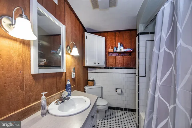 a room with furniture