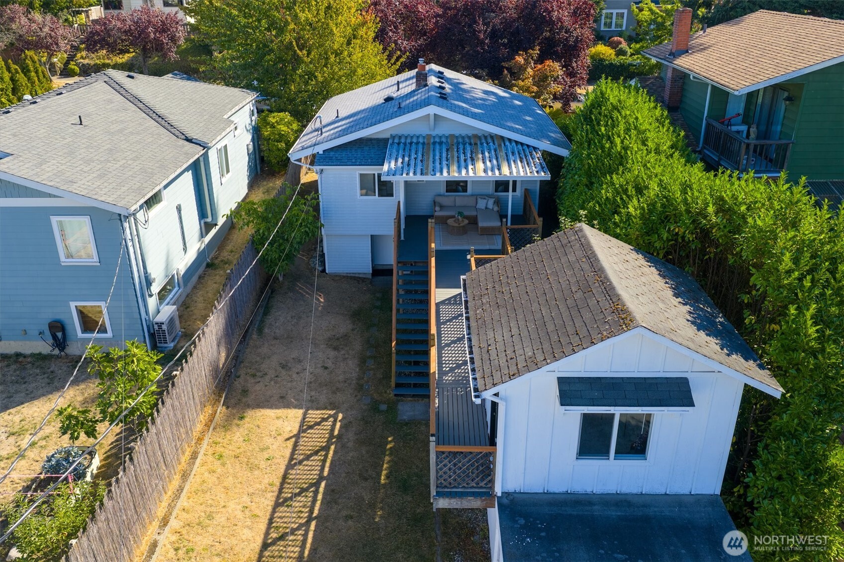6021 45th Avenue Southwest Seattle, WA 98136 - Photo 14 of 18 an aerial view of a house