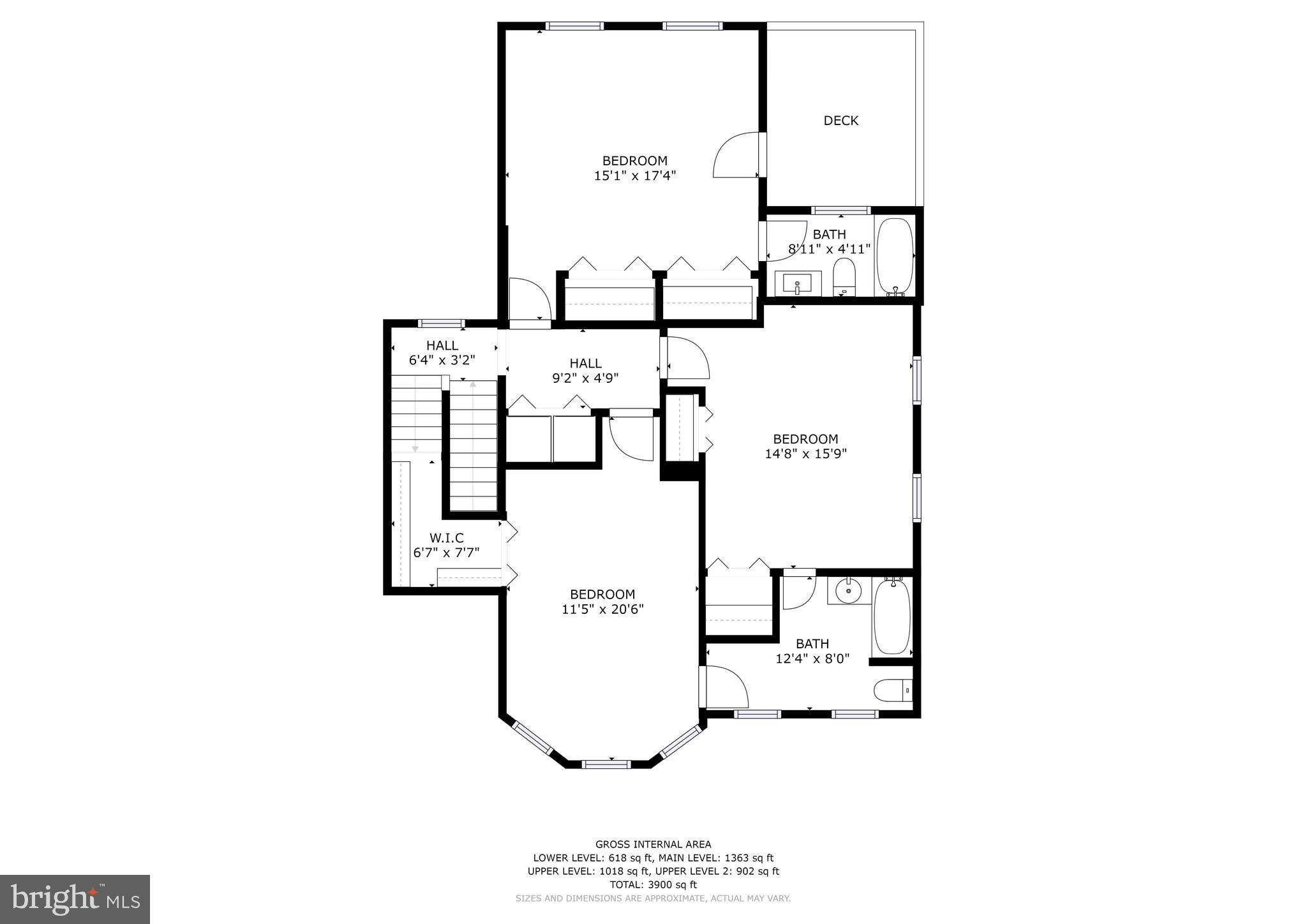 603 Orkney Road Baltimore, MD 21212 - Photo 43 of 46 Floor Plan_Upper Level 1