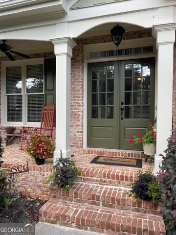 a front view of a house