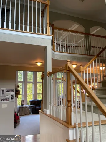 a view of a livingroom with furniture and a couch