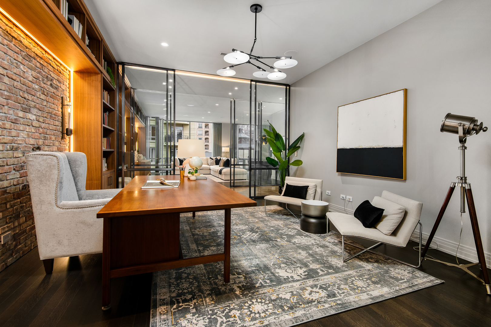 416 West Deming Place, Unit 4 Chicago, IL 60614 - Photo 15 of 36 a living room with furniture and a flat screen tv