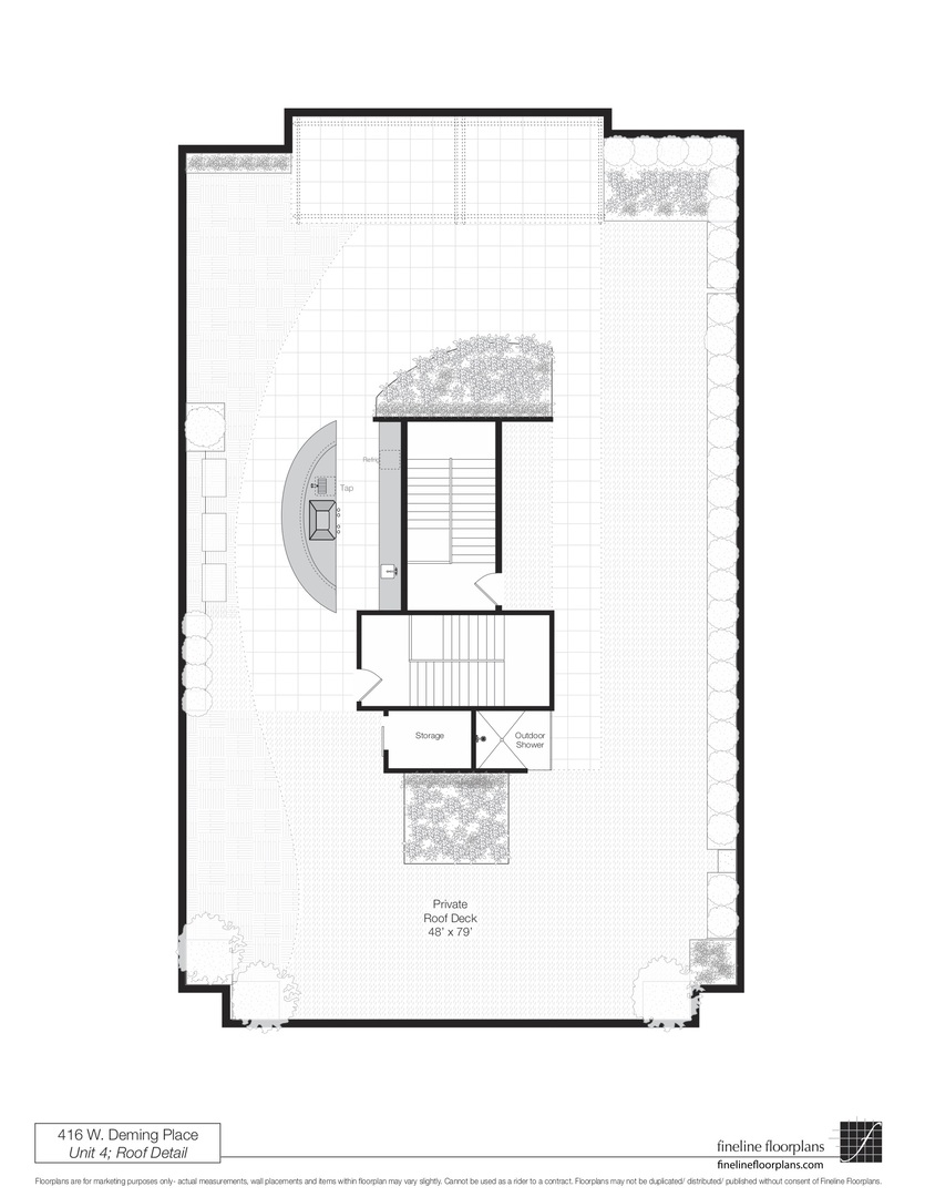 416 West Deming Place, Unit 4 Chicago, IL 60614 - Photo 36 of 36 a picture of a bench in a bathroom