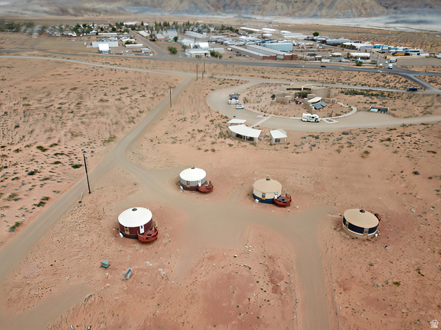 151 South Nomad Way Kanab, UT 84741 - Photo 12 of 40 Aerial overview of property's location featuring desert landscape