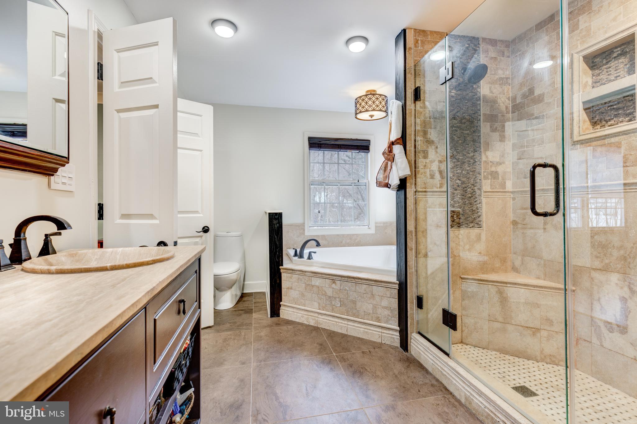 1835 Bowersox Road New Windsor, MD 21776 - Photo 31 of 37 Large Master Bath w/double sink, glass shower