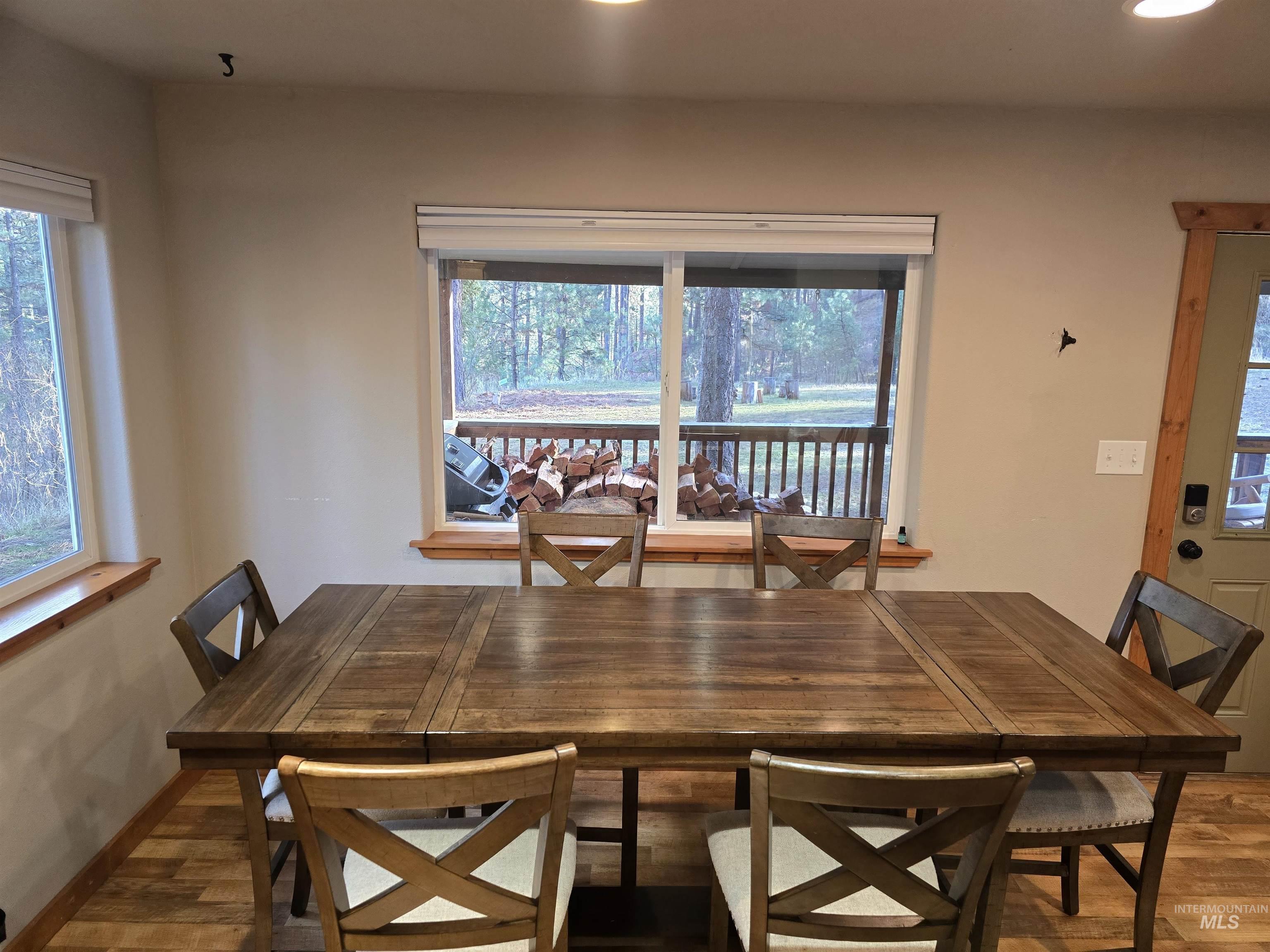 14 Forest Trail Road Garden Valley, ID 83622 - Photo 13 of 45 Dining space featuring wood finished floors and recessed lighting