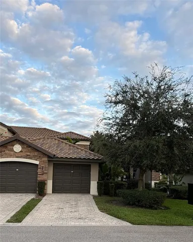 a terrace with a garden