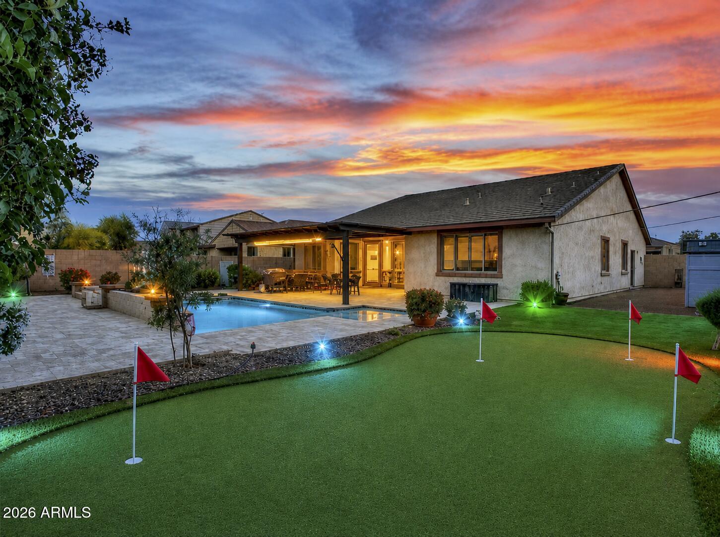 18216 West Montecito Avenue Goodyear, AZ 85395 - Photo 2 of 26 Backyard - Putting Green