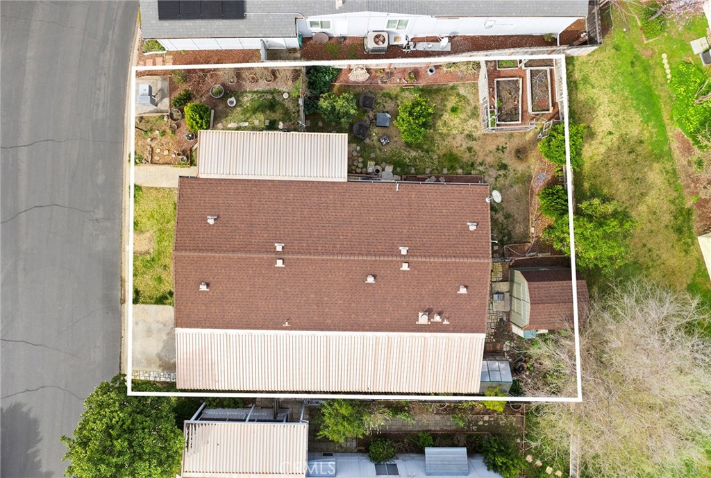 3835 Gardiner Ferry Road, Unit 2 Corning, CA 96021 - Photo 46 of 51 an aerial view of a house with a yard and garage