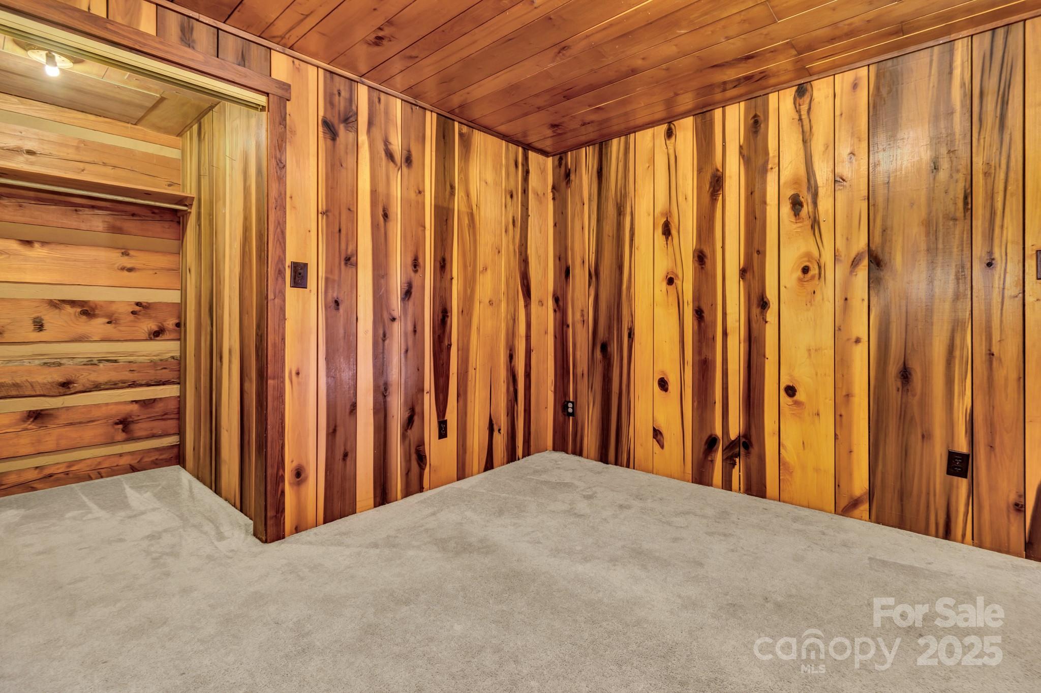 200 Dry Branch Road Marshall, NC 28753 - Photo 27 of 38 a view of a room with wooden walls