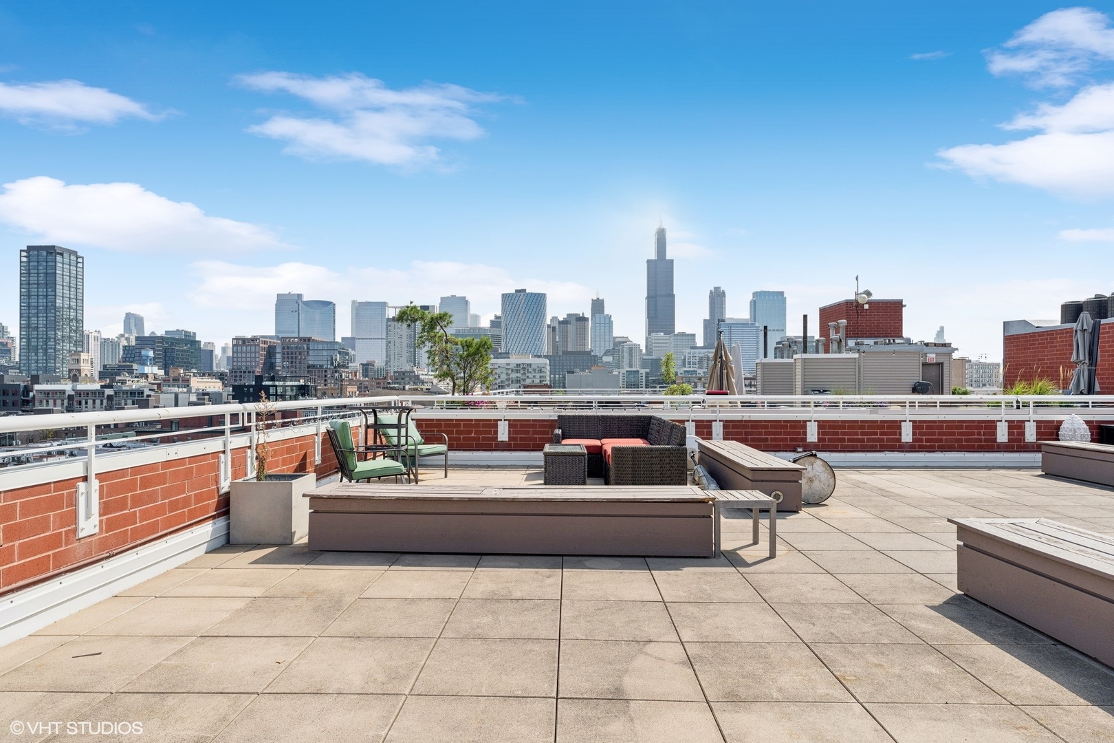 35 South Racine Avenue, Unit 4SW Chicago, IL 60607 - Photo 35 of 38 a outdoor view with a couch and a potted plant