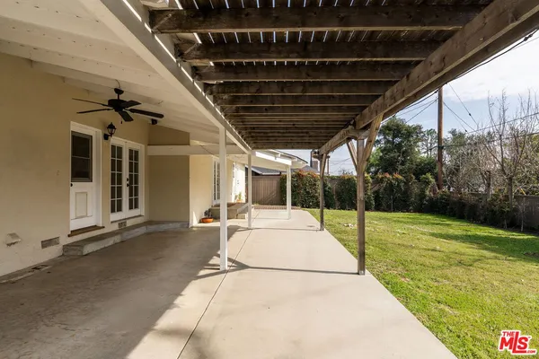 a view of a backyard of a house