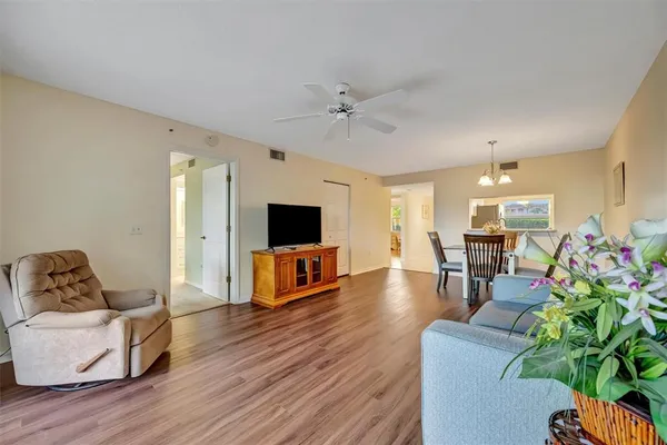 a room with furniture and a window