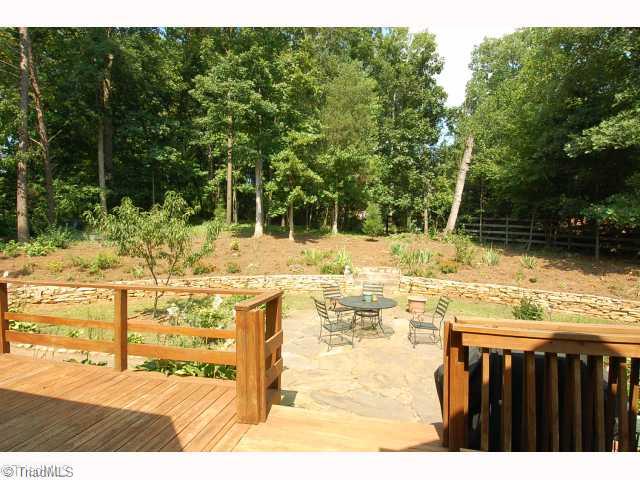 2693 Weymoth Road Winston-Salem, NC 27103 - Photo 9 of 12 Other. View of backyard from huge deck; stone patio, stacked stone wall w/stone steps to backyard. Wonderful for entertaining!