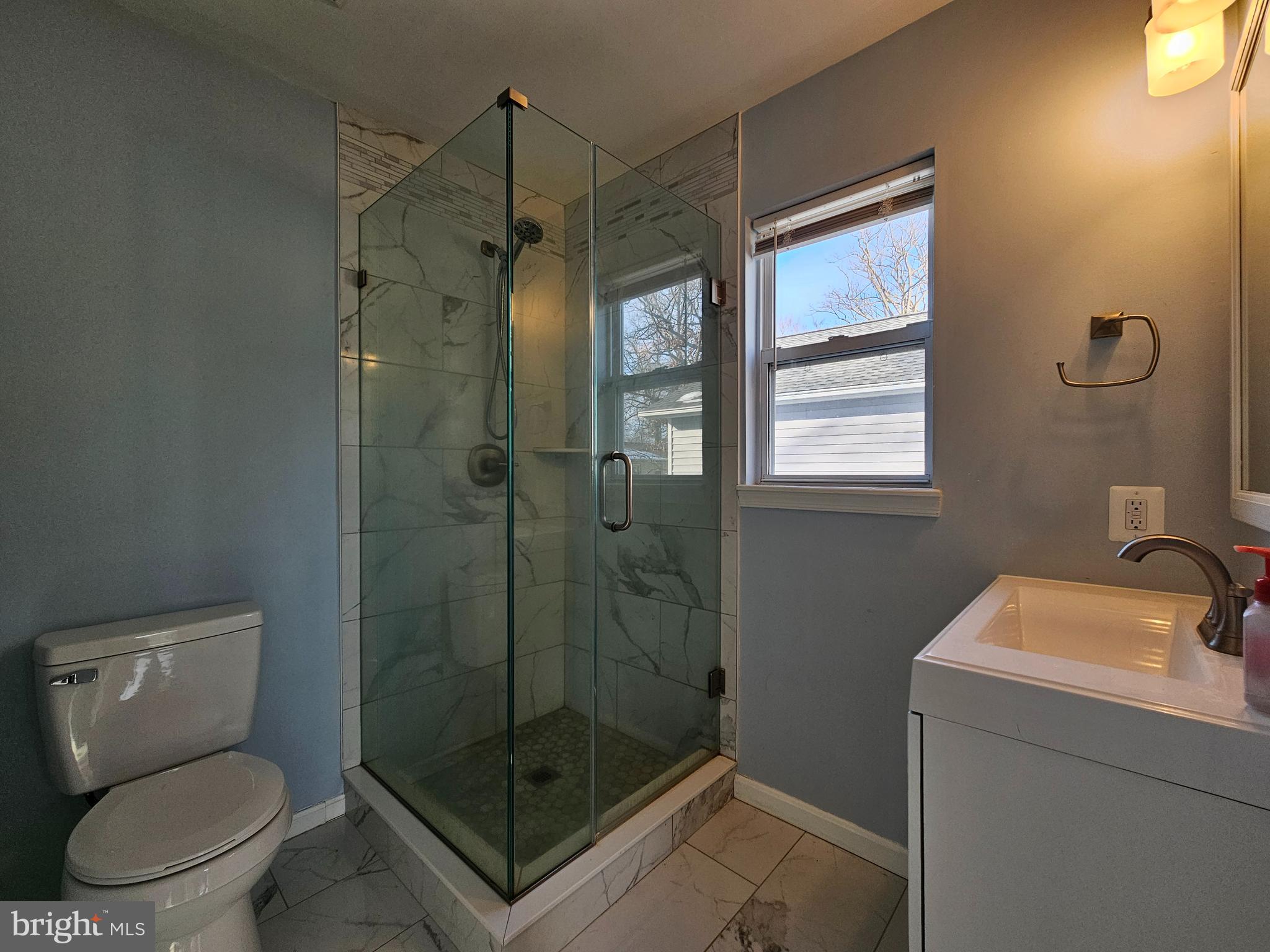 413 Cedar Grove Road Edgewater, MD 21037 - Photo 14 of 30 a bathroom with a shower a toilet and sink