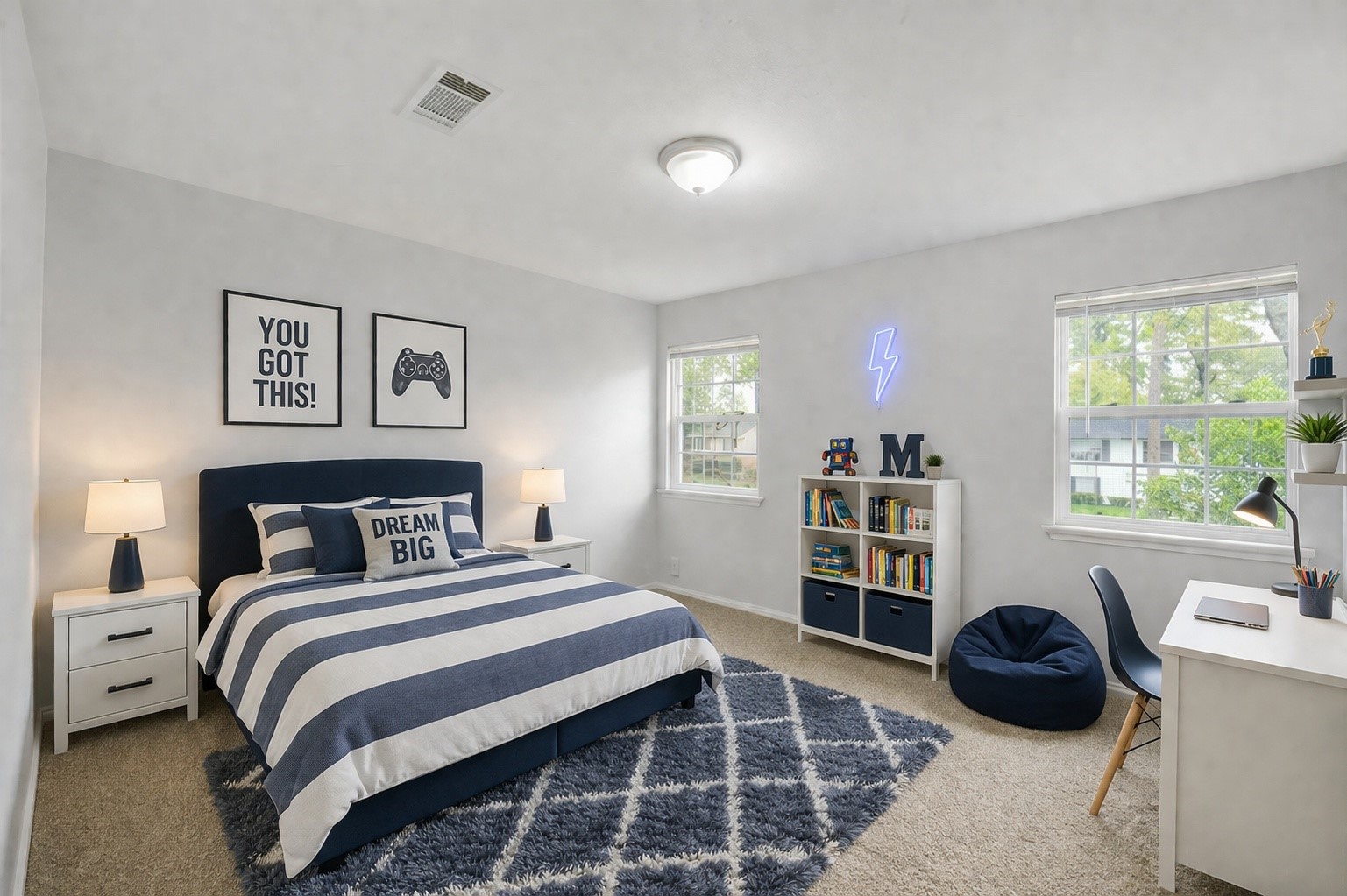 7611 Theisswood Road Spring, TX 77379 - Photo 30 of 41 Sizeable secondary bedrooms with plenty of room for natural light.