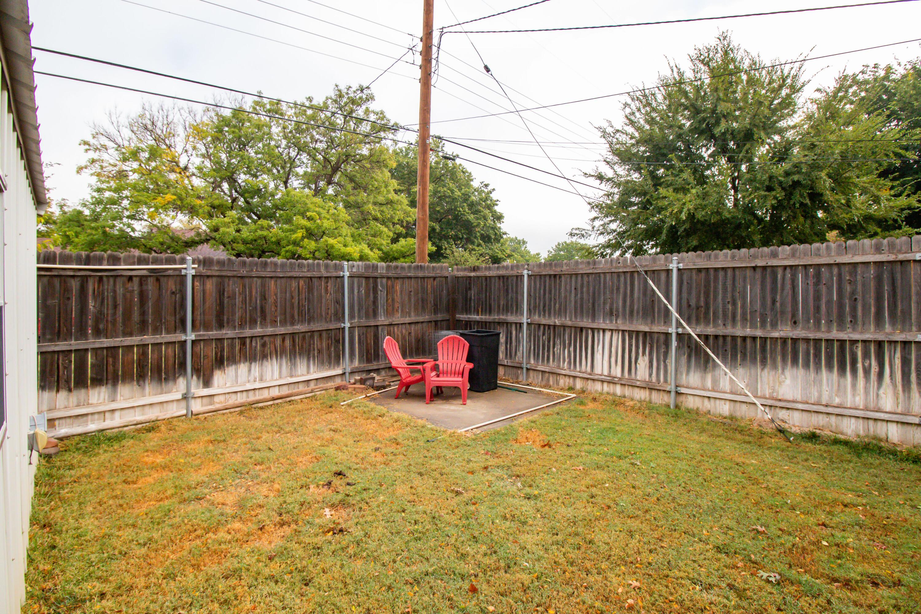 6704 Elmhurst Road Amarillo, TX 79106 - Photo 40 of 40 a view of a backyard with a small pool