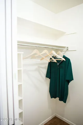 a view of walk in closet