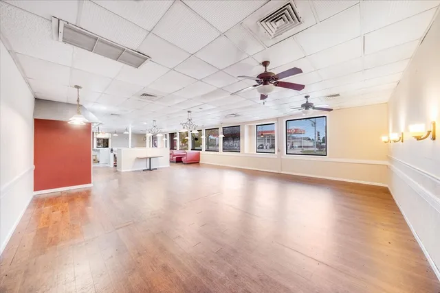 a living room with furniture and window
