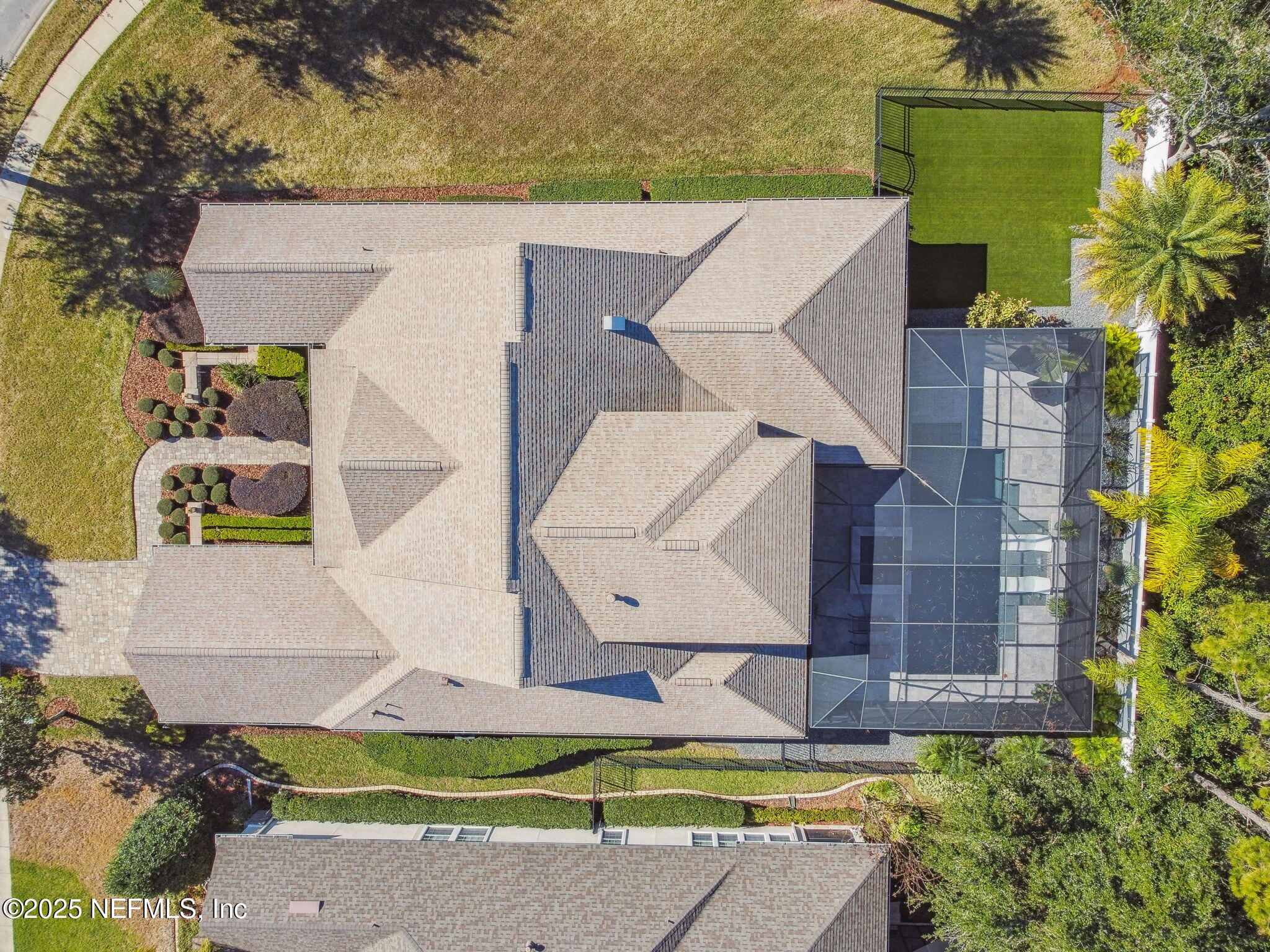 100 La Mesa Drive St. Augustine, FL 32095 - Photo 43 of 49 an aerial view of a house with a swimming pool