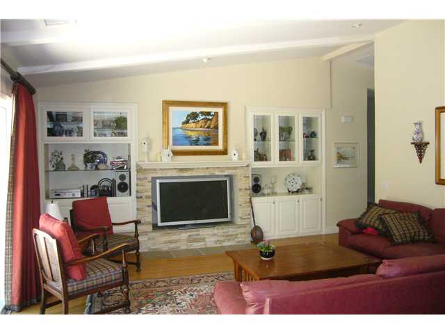 2146 Gum Tree Lane Fallbrook, CA 92028 - Photo 16 of 23 Large family room with stone-faced TV surround and built-ins. Room for a large TV. Vaulted ceiling. Overlooks the kitchen and breakfast area.