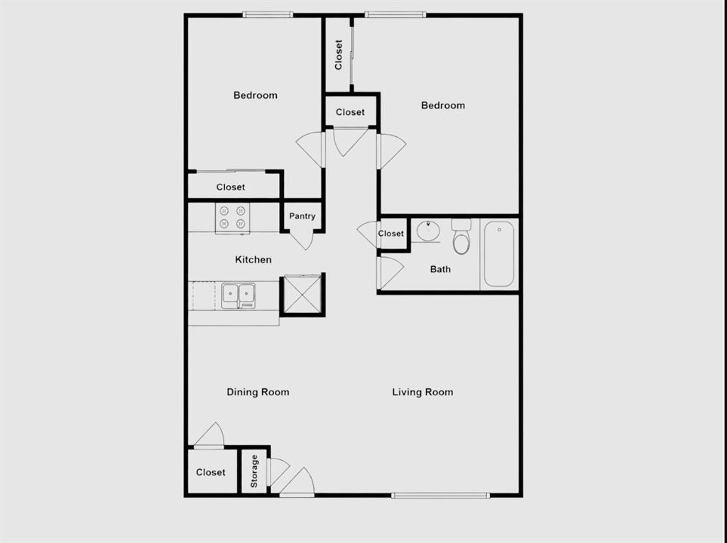 624 East 3rd Street, Unit 207 Springtown, TX 76082 - Photo 7 of 7 Floor plan